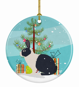 Rabbit Christmas Ceramic Ornament - 652259330690 Rabbit Christmas Ceramic Ornament - 652259330690