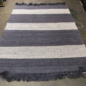 5x7 Feet Hand Woven Striped Jute/Wool Area Rug - 655466661038 5x7 Feet Hand Woven Striped Jute/Wool Area Rug - 655466661038