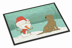 Dog and Snowman Christmas Indoor or Outdoor Mat - 652259278893 Dog and Snowman Christmas Indoor or Outdoor Mat - 652259278893