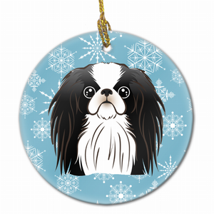 Snowflake Dog on Ceramic Ornament - 638508108883 Snowflake Dog on Ceramic Ornament - 638508108883