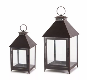 Lantern (Set of 2) 11.75"H, 16"H Iron - 746427775809 Lantern (Set of 2) 11.75"H, 16"H Iron - 746427775809