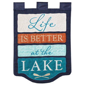 Life Is Better At The Lake Garden Flag - 603799946988 Life Is Better At The Lake Garden Flag - 603799946988