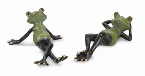 Frog (Set of 2) 7.5"L x 3.5"H, 8"L x 2.5"H Resin - 746427821384 Frog (Set of 2) 7.5"L x 3.5"H, 8"L x 2.5"H Resin - 746427821384