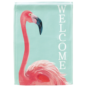 Welcome Long Neck Flamingo Print Flag Garden - 603799501262 Welcome Long Neck Flamingo Print Flag Garden - 603799501262