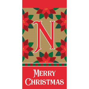 Merry Christmas Monogram Mini Flag - 603799837392 Merry Christmas Monogram Mini Flag - 603799837392