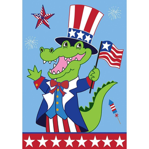 Garden Uncle Sam Alligator Flag - 603799206778 Garden Uncle Sam Alligator Flag - 603799206778