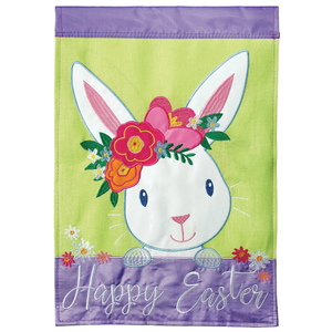 Happy Easter Bunny Double Applique Flag - 603799935739