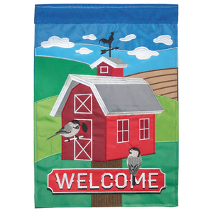 Birdhouse Welcome House Flag - 603799030281 Birdhouse Welcome House Flag - 603799030281