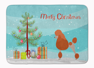 Merry Christmas Tree Dog Machine Washable Memory Foam Mat - 638508998149