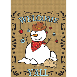 Welcome Y'All Snowman Garden Flag - 603799871891 Welcome Y'All Snowman Garden Flag - 603799871891