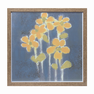 Framed Floral Print 14.5"SQ MDF/Plastic/Paper - 746427851206 Framed Floral Print 14.5"SQ MDF/Plastic/Paper - 746427851206