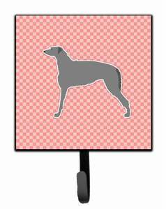 Checkerboard With Dog Art Leash or Key Holder - 638508530790 Checkerboard With Dog Art Leash or Key Holder - 638508530790