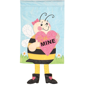 Crazy Leg Garden Flag Bee Mine Polyester - 603799481823 Crazy Leg Garden Flag Bee Mine Polyester - 603799481823