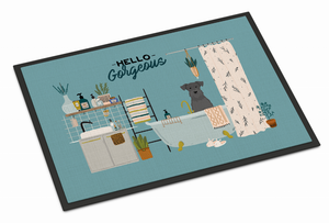 Dog in Bathtub Indoor or Outdoor Mat - 194030344668 Dog in Bathtub Indoor or Outdoor Mat - 194030344668