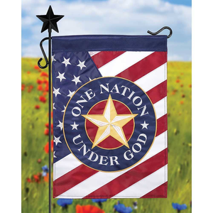 One Nation Under God Garden Double Applique Flag - 603799026598 One Nation Under God Garden Double Applique Flag - 603799026598