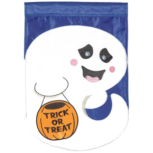 Ghost Trick Or Treat Flag Poly Garden - 603799593847 Ghost Trick Or Treat Flag Poly Garden - 603799593847