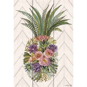 Garden Floral Pineapple Flag - 603799477444