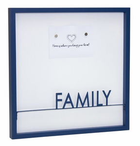 Family Memo Board 15.75"SQ MDF/Iron - 746427825054 Family Memo Board 15.75"SQ MDF/Iron - 746427825054