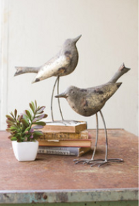 Set Of Two Metal Birds - Rustic Grey - 723472099050 Set Of Two Metal Birds - Rustic Grey - 723472099050