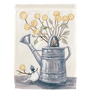 Watering Can Sharing Flowers House Flag 29X44 - 603799499323 Watering Can Sharing Flowers House Flag 29X44 - 603799499323