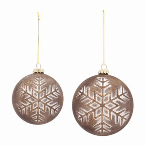 Ball Ornament (Set of 4) 4"D, 5"D Glass - 746427837323 Ball Ornament (Set of 4) 4"D, 5"D Glass - 746427837323