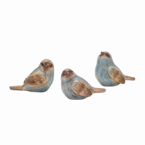 Bird (Set of 6) 3"H Resin - 746427858557 Bird (Set of 6) 3"H Resin - 746427858557