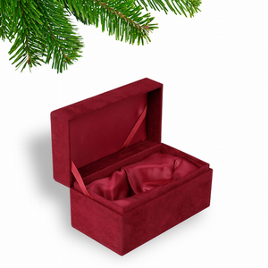 Woodland Plaid Pals Santa Hand Painted Glass Ornament - 850004397572