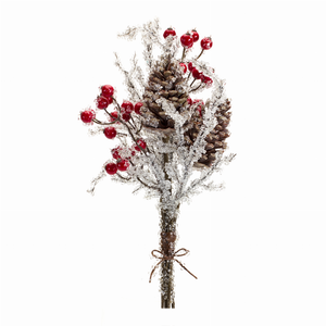 Icy Twig/Cone/Berry Bundle (Set of 6) 17.25"H Plastic - 746427842662 Icy Twig/Cone/Berry Bundle (Set of 6) 17.25"H Plastic - 746427842662
