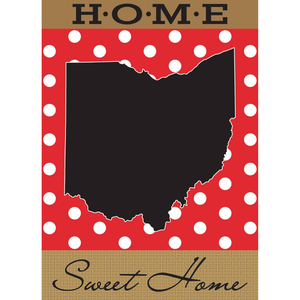Garden Ohio Home Sweet Home Flag - 603799871792 Garden Ohio Home Sweet Home Flag - 603799871792