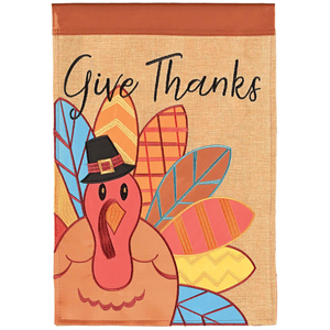 Flag Turkey Give Thanks Polyester - 603799481809 Flag Turkey Give Thanks Polyester - 603799481809