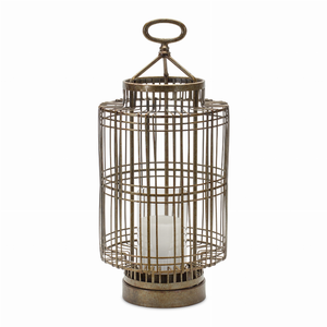 Candle Holder 8.5"D x 18.75"H Iron/Glass - 746427850292 Candle Holder 8.5"D x 18.75"H Iron/Glass - 746427850292
