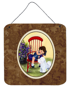 Little Girl with her Dog Wall or Door Hanging Prints - 615872633746 Little Girl with her Dog Wall or Door Hanging Prints - 615872633746