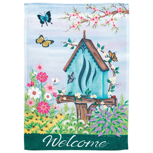 Flag Welcome Butterfly House - 603799783897 Flag Welcome Butterfly House - 603799783897