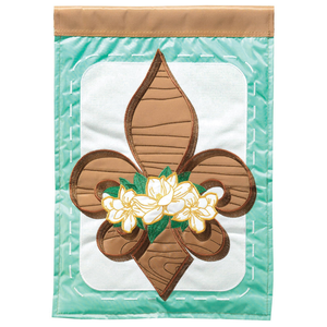 Flag Fleur-De-Lis Magnolia Burlap - 603799686105 Flag Fleur-De-Lis Magnolia Burlap - 603799686105