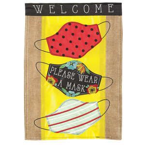 Please Wear A Mask Flag Applique Garden - 603799434102 Please Wear A Mask Flag Applique Garden - 603799434102