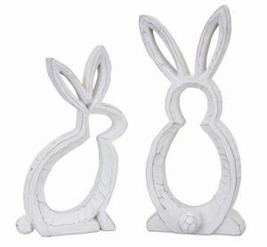 Bunny Outline (Set of 2) 5"L x 9"H, 4.75"L x 10.75"H Resin - 746427822404 Bunny Outline (Set of 2) 5"L x 9"H, 4.75"L x 10.75"H Resin - 746427822404