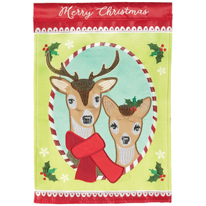 Merry Christmas Deer Flag Poly - 603799600941 Merry Christmas Deer Flag Poly - 603799600941