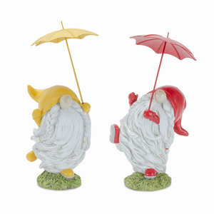 Gnome w/Umbrella (Set of 4) 7.75"H, 8.25"H Resin - 746427855600 Gnome w/Umbrella (Set of 4) 7.75"H, 8.25"H Resin - 746427855600