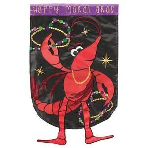 Happy Mardi Gras Crawfish Flag Garden - 603799484817 Happy Mardi Gras Crawfish Flag Garden - 603799484817