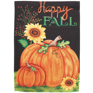 Happy Fall Pumpkins Garden Print Flag - 603799439077 Happy Fall Pumpkins Garden Print Flag - 603799439077