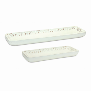 Tray (Set of 2) 18.25"L x 7"W, 27"L x 8.25"W Mango Wood - 746427850391 Tray (Set of 2) 18.25"L x 7"W, 27"L x 8.25"W Mango Wood - 746427850391