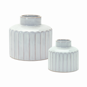 Vase (Set of 2) 4"D x 3.25"H, 5.5"D x 5.25"H Porcelain - 746427854672 Vase (Set of 2) 4"D x 3.25"H, 5.5"D x 5.25"H Porcelain - 746427854672