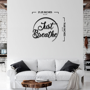 Just Breathe Metal Wall Art - 726667296791