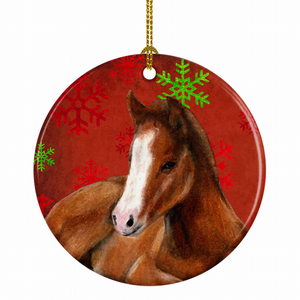 Animal on Christmas Snowflakes Ceramic Ornament - 615872852642 Animal on Christmas Snowflakes Ceramic Ornament - 615872852642