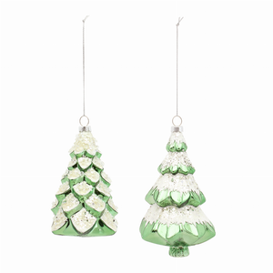 Tree Ornament (Set of 6) 5"H, 5.75"H Glass - 746427830959 Tree Ornament (Set of 6) 5"H, 5.75"H Glass - 746427830959