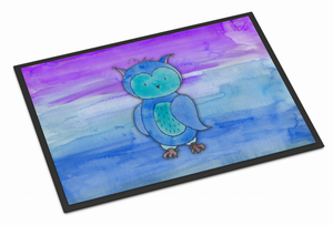 Owl Art Watercolor Indoor or Outdoor Mat - 638508847744 Owl Art Watercolor Indoor or Outdoor Mat - 638508847744