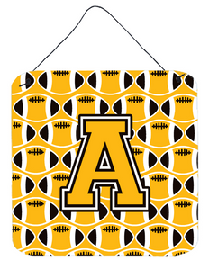 Monogram Letter Football Wall or Door Hanging Prints - 638508304100