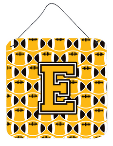 Monogram Letter Football Wall or Door Hanging Prints - 638508304148