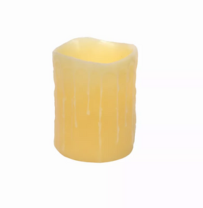 LED Wax Dripping Pillar Candle (Set of 3) 4"Dx5"H Wax/Plastic - 2 D Batteries Not Included - 746427386036 LED Wax Dripping Pillar Candle (Set of 3) 4"Dx5"H Wax/Plastic - 2 D Batteries Not Included - 746427386036