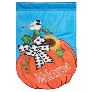 Chickadee Double Applique Flag - 603799979047 Chickadee Double Applique Flag - 603799979047
